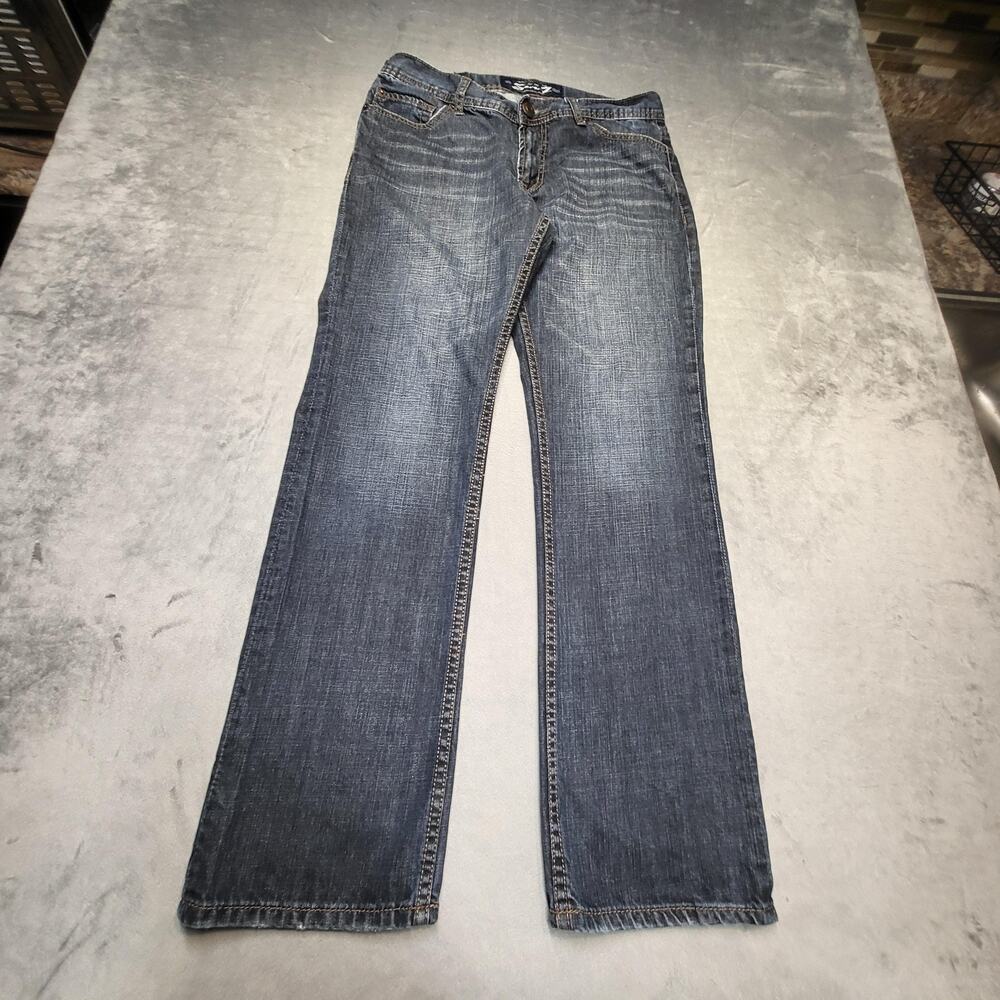 Seven7 Jeans Mens 32x32 Blue Straight Classic Fit Medium Wash Cotton Denim